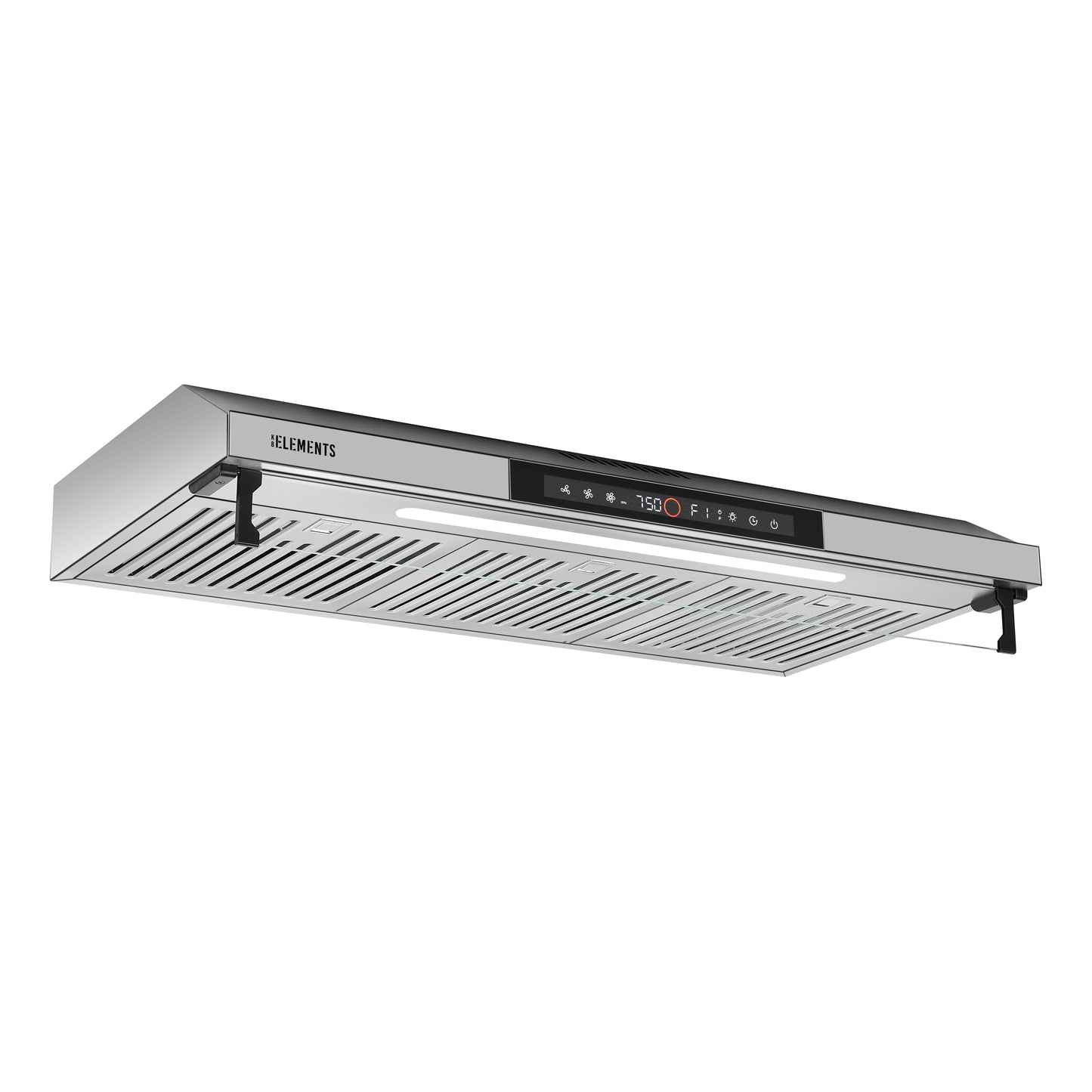 KB ELEMENTS Slim Range Hood 90cm – 650 m³/h Touch & Gesture Control Cooker Hood (ELK156S90B / ELK156S90S)