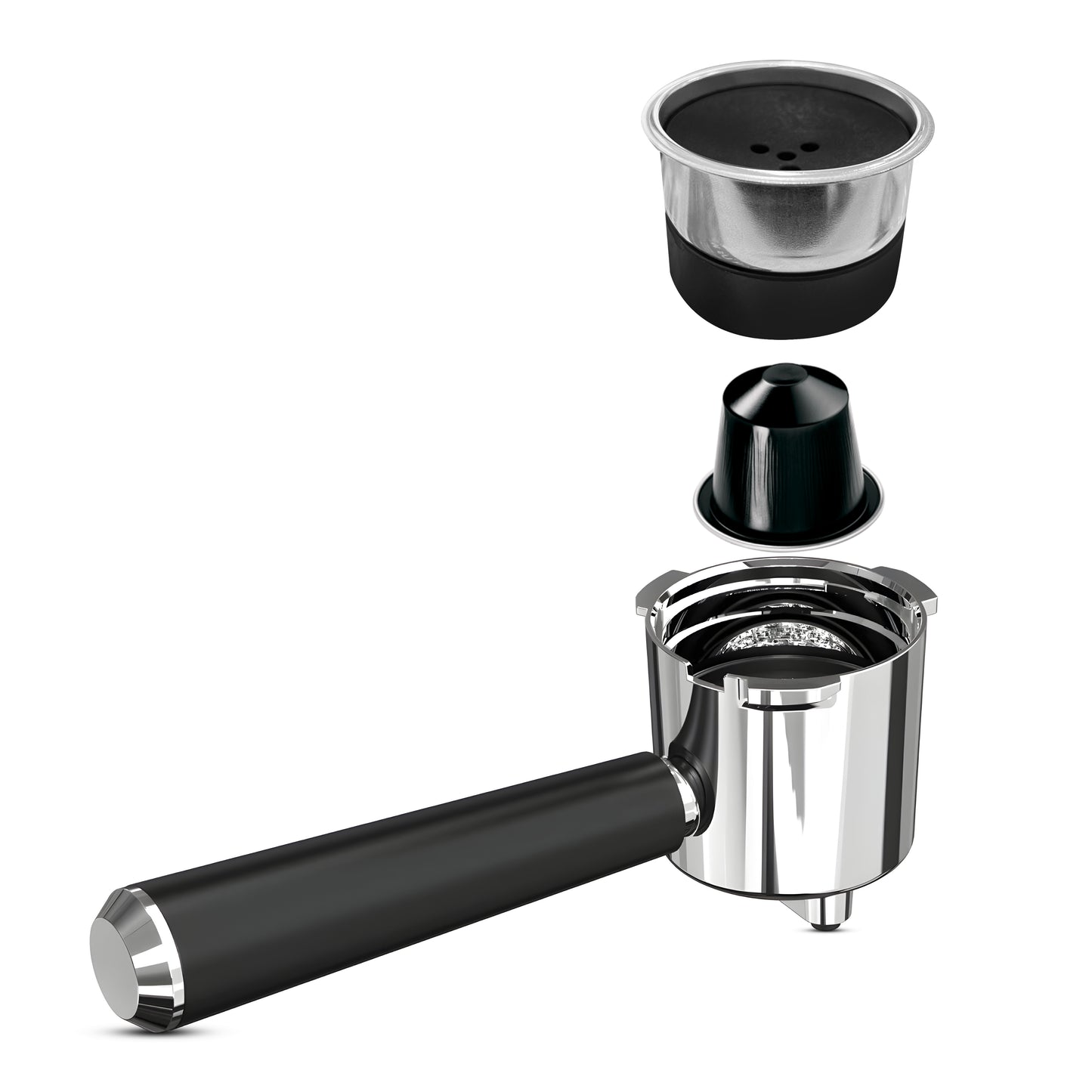 KB ELEMENTS Coffee Machine Portafilter Kit – Nespresso® Capsule & POD Filter (Compatible with Sparo & Multi Sparo Machines)