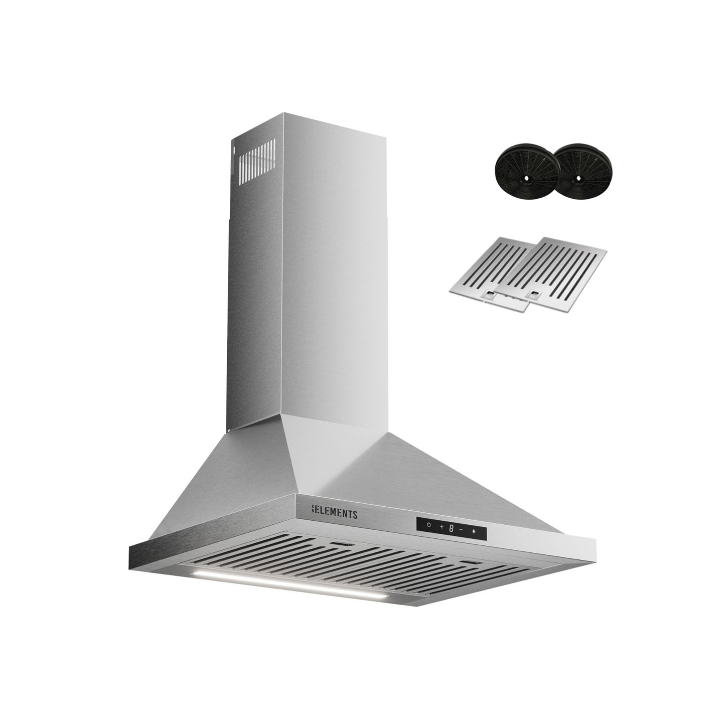 KB ELEMENTS Premium Pyramid Kitchen Hood 60cm – 650 m³/h Touch & Gesture Control Cooker Hood (ELK60PR1 / ELK60PR2)