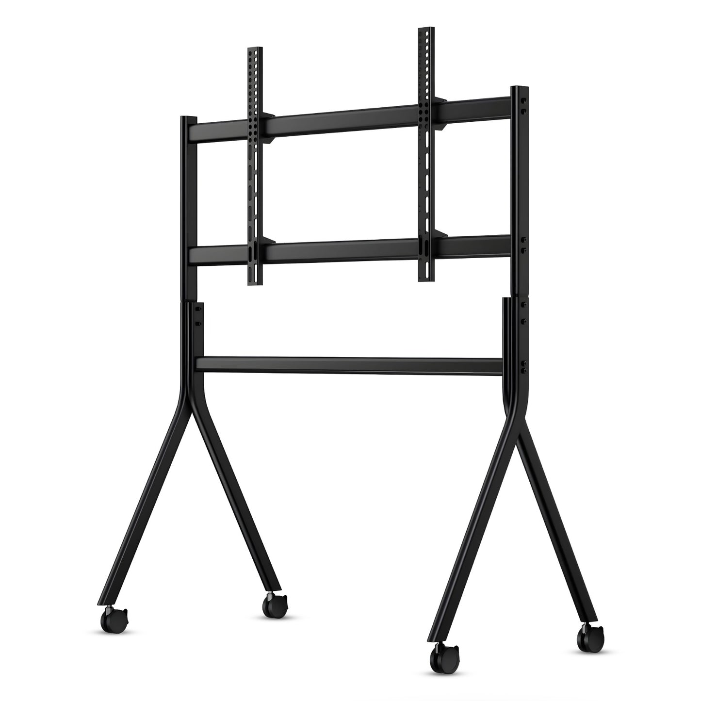 FD-590 Heavy-Duty Mobile TV & Interactive Display Trolley Stand (86"–120") – Adjustable Height, Reinforced Steel
