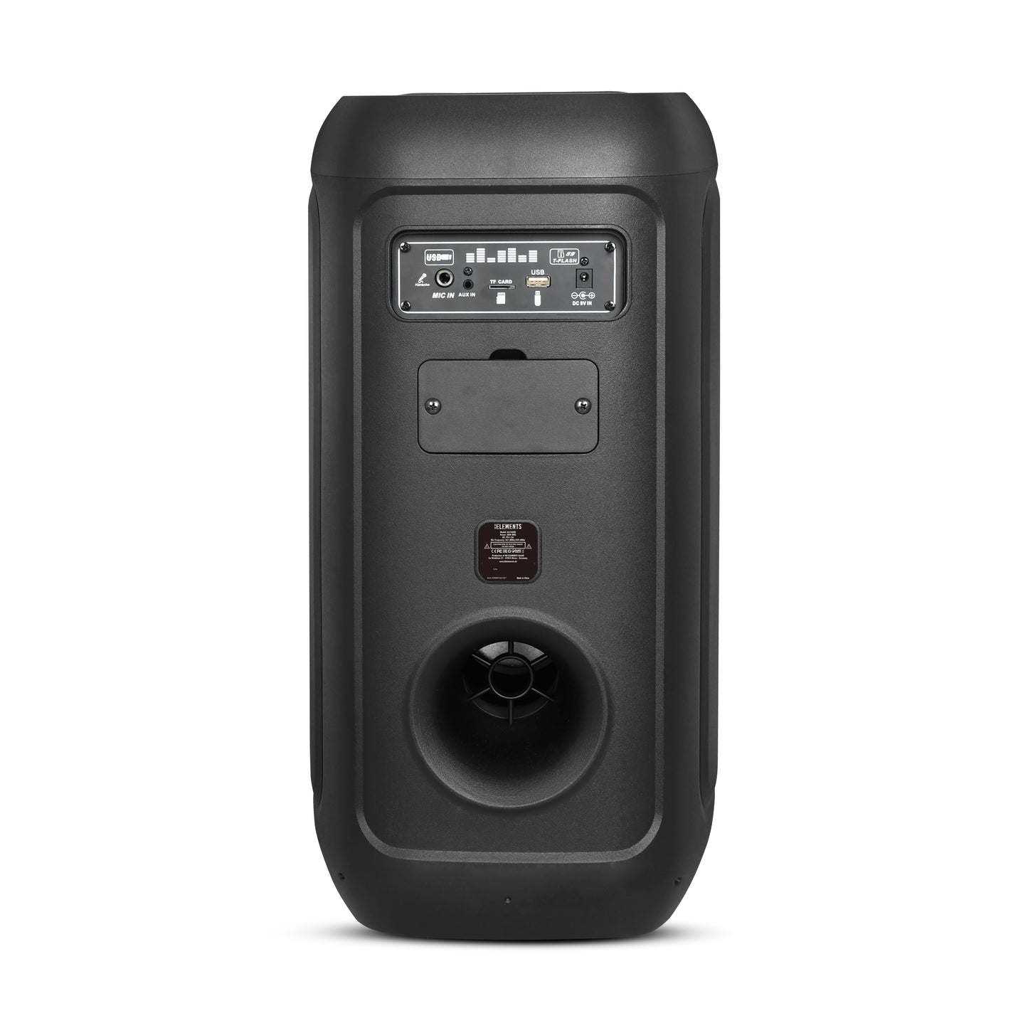 KB ELEMENTS Karaoke Speaker with Dual 6" Subwoofers & 2 Wireless VHF Microphones (EA102KB)