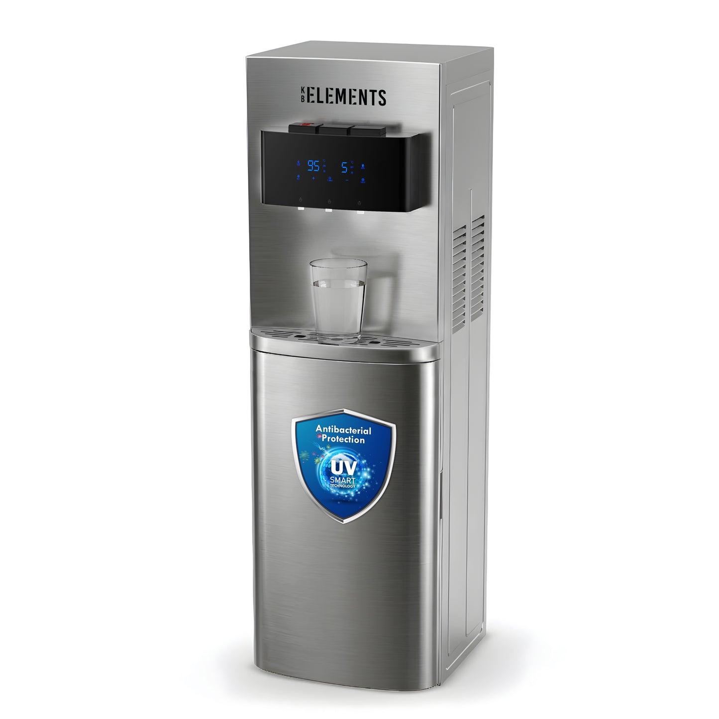KB ELEMENTS Bottom-Load Water Dispenser with Digital Touch Control – Hot, Cold & Room Water (ELW102D)