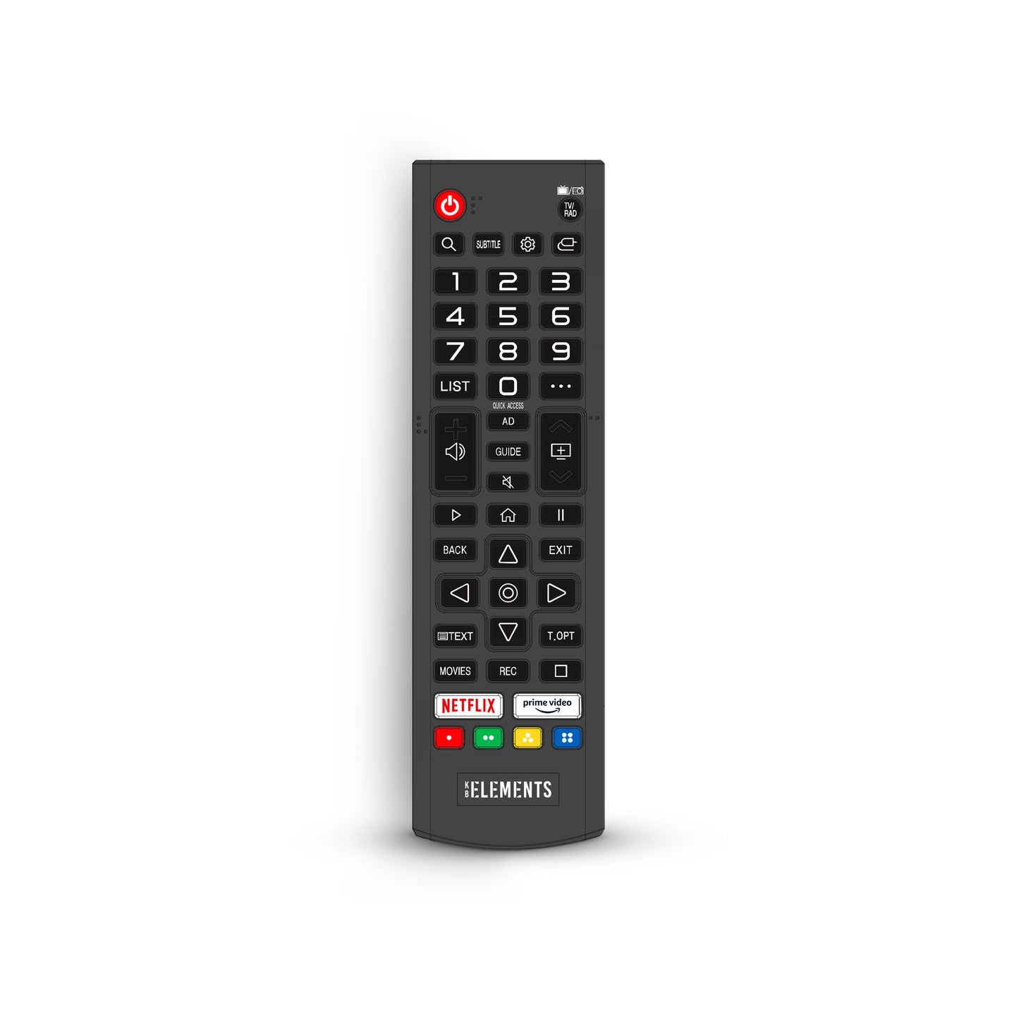 KB ELEMENTS Advanced Smart Remote for webOS TVs – Smart Navigation