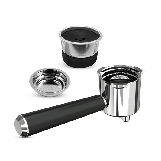 KB ELEMENTS Coffee Machine Portafilter Kit – Nespresso® Capsule & POD Filter (Compatible with Sparo & Multi Sparo Machines)