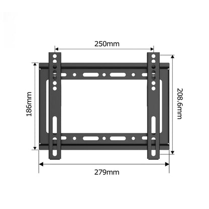 TV Wall Mount Stand (14"–42") – Adjustable, Space-Saving Design, Max 25KG Load