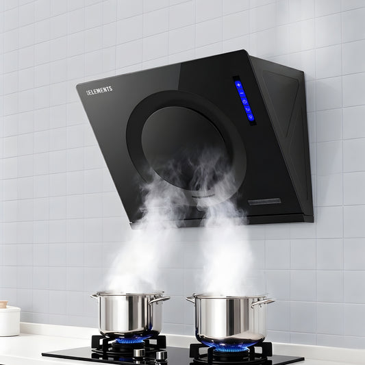 KB ELEMENTS Angled Kitchen Hood 60cm – Touch & Gesture Control Cooker Hood (ELK155A60)