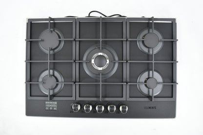 KB ELEMENTS Built-In Gas Cooktop 76cm – 5 Burners with Digital Touch & Safety System (ELK76GH1)