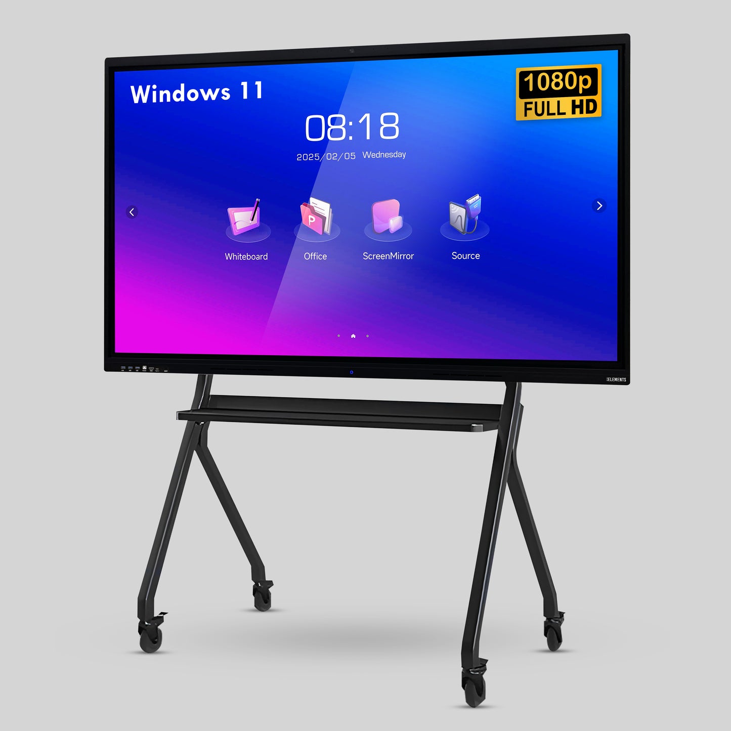 KB ELEMENTS 43" LED Interactive Flat Panel (ELT43PDE)