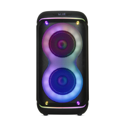 KB ELEMENTS Karaoke Speaker with Dual 6" Subwoofers & 2 Wireless VHF Microphones (EA102KB)