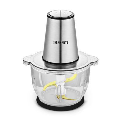 KB ELEMENTS Electric Chopper "ChopChop" – 2L Glass Bowl, 300W Stainless Steel Motor (ELK306FC)