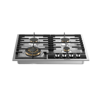 KB ELEMENTS Built-In Gas Cooktop 62cm – 4 SABAF® Burners with Flame Failure Safety Device (ELK60GH2-S)