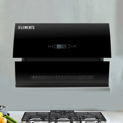 KB ELEMENTS Kitchen Hood 60cm - Curved Glass High Suction Cooker Hood (ELK154C60)