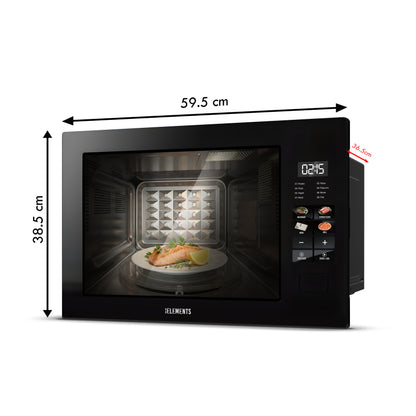 KB ELEMENTS 60cm Built-In Microwave - 25L Digital Touch Microwave with Grill Function (ELK25MB1)