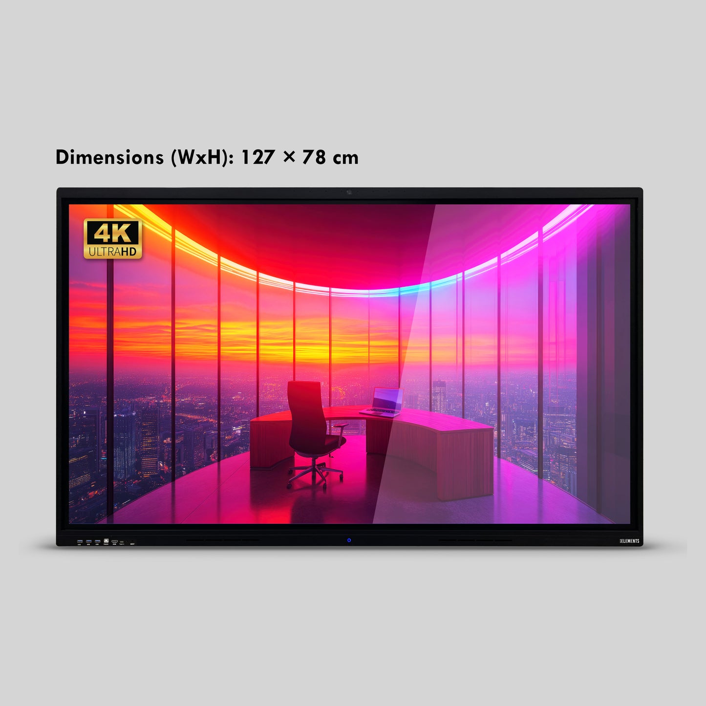 KB ELEMENTS 55" LED UHD 4K Interactive Flat Panel – Touch Smart Display (ELT55P14DE)