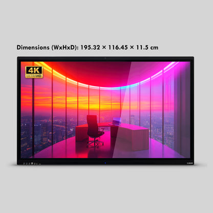 KB ELEMENTS 86" LED UHD 4K Interactive Flat Panel – Touch Smart Display (ELT86P14DE)