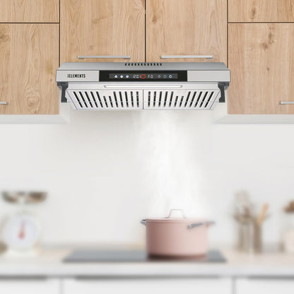 KB ELEMENTS Slim Range Hood 60cm – 650 m³/h Touch & Gesture Control Cooker Hood (ELK156S60B / ELK156S60S)