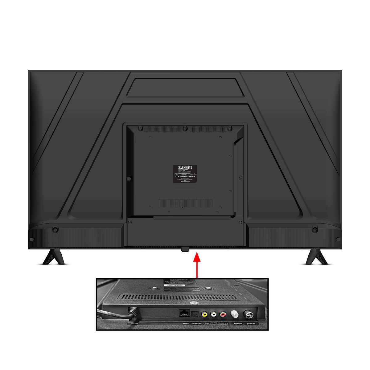 KB ELEMENTS 43" QLED UHD 4K HDR+ Smart TV – VIDAA, Frameless Design (ELT43VQ8DE)