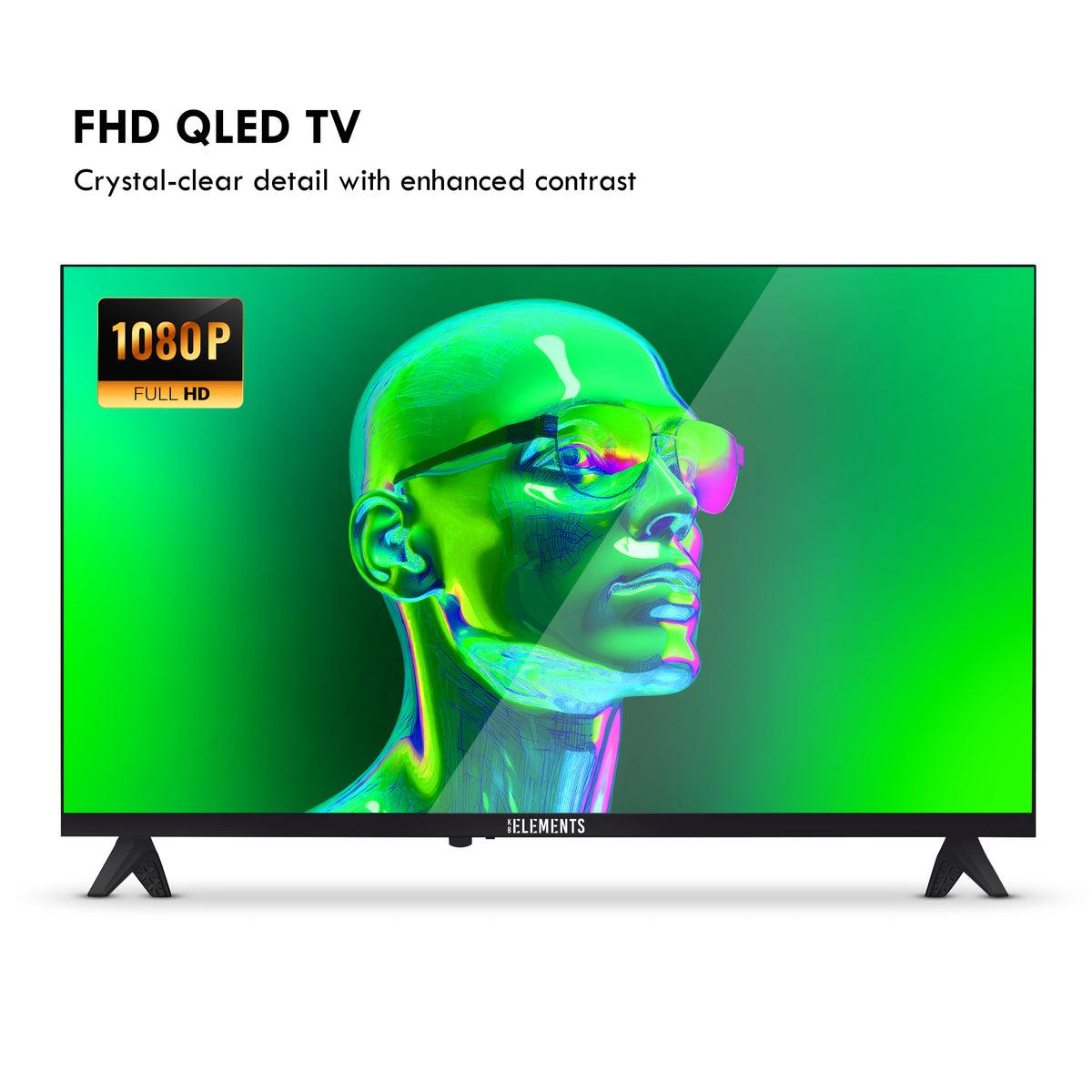 KB ELEMENTS 43" QLED UHD 4K HDR+ Smart TV – VIDAA, Frameless Design (ELT43VQ8DE)