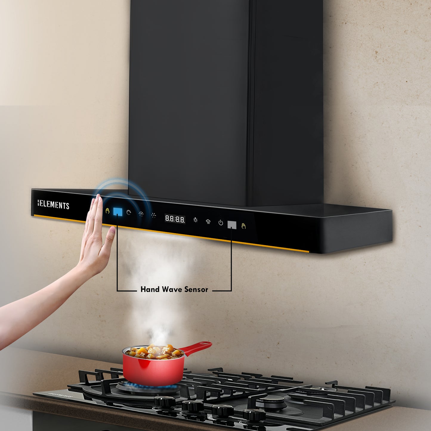 KB ELEMENTS Kitchen Hood 90cm – BLDC High Suction Cooker Hood (ELK152H90)