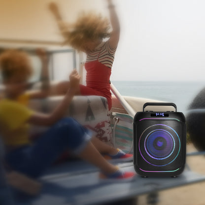 KB ELEMENTS Elite Karaoke Speaker with 8" Subwoofer & Wireless VHF Microphone (EA101KW / EA101KB)