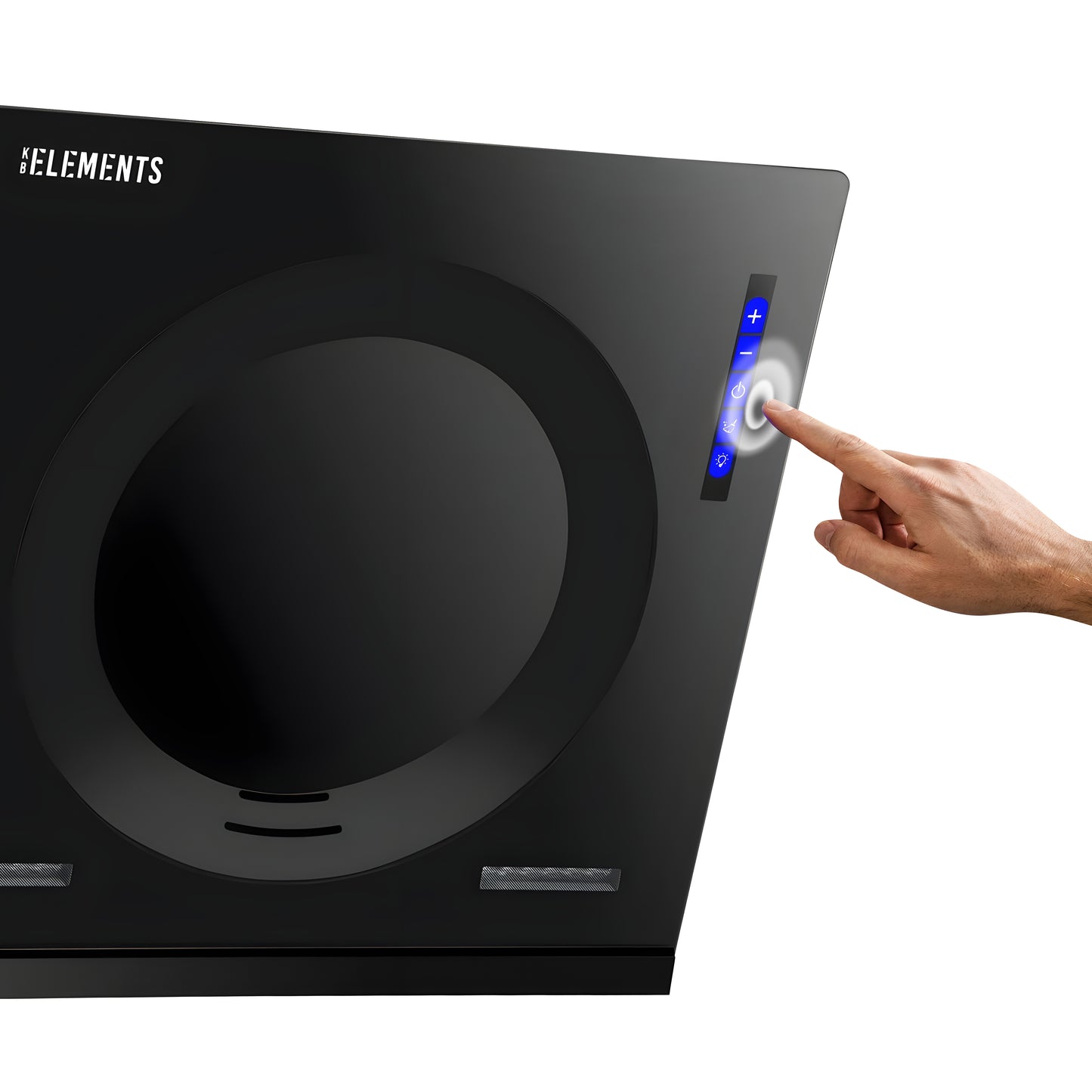 KB ELEMENTS Angled Kitchen Hood 60cm – Touch & Gesture Control Cooker Hood (ELK155A60)
