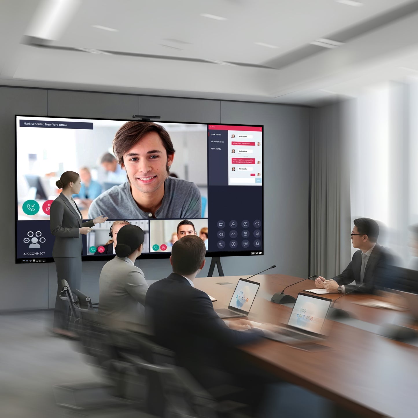 KB ELEMENTS 75" LED UHD 4K Interactive Flat Panel – Touch Smart Display (ELT75P14DE)