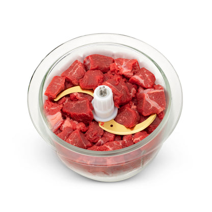 KB ELEMENTS Electric Chopper "ChopChop" – 2L Glass Bowl, 300W Stainless Steel Motor (ELK306FC)