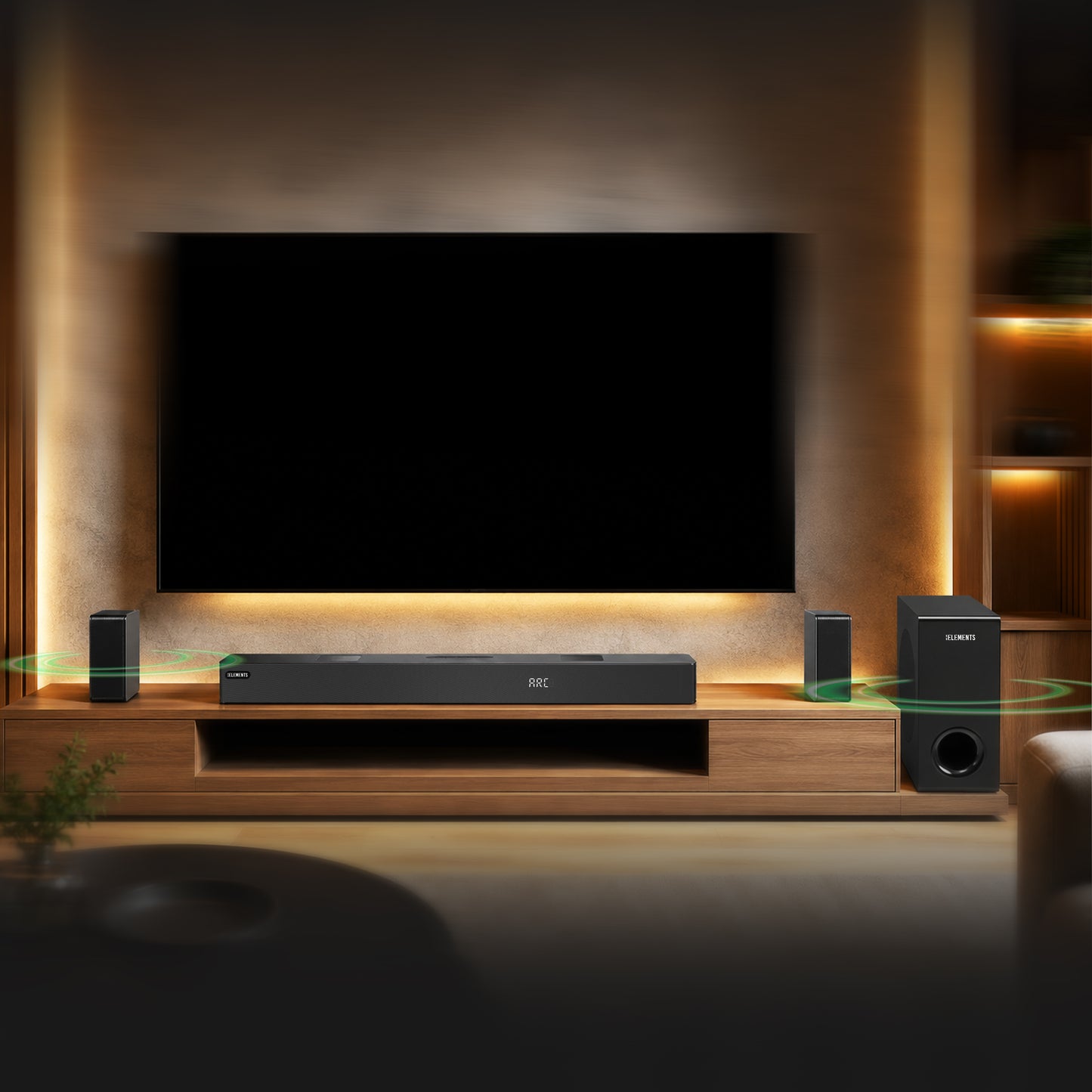 KB ELEMENTS 5.1.2 Channels Wireless Home Theater System – 470W RMS, Dolby Atmos® (EA407WS)