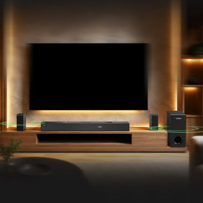 KB ELEMENTS 5.1.2 Channels Wireless Home Theater System – 470W RMS, Dolby Atmos® (EA407WS)