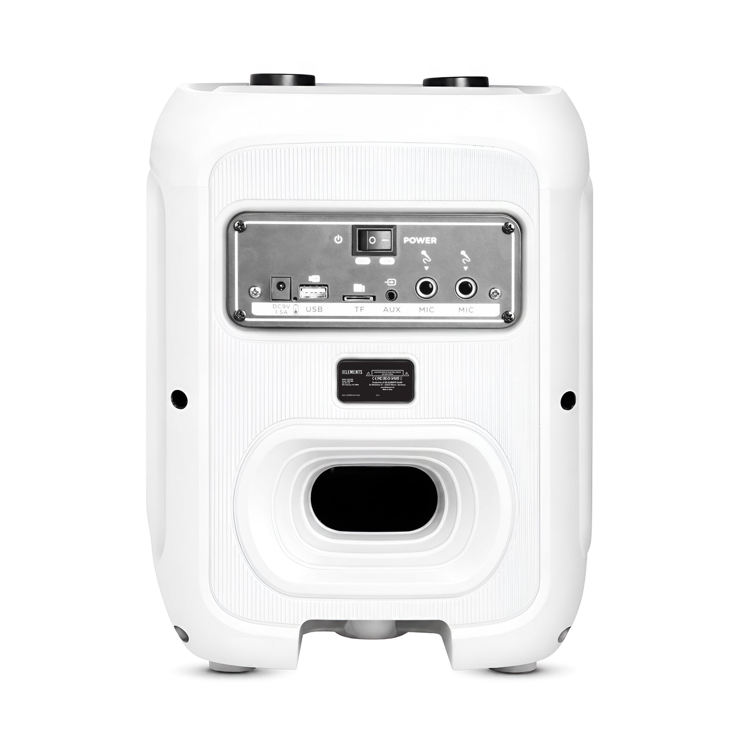 KB ELEMENTS Elite Karaoke Speaker with 8" Subwoofer & Wireless VHF Microphone (EA101KW / EA101KB)