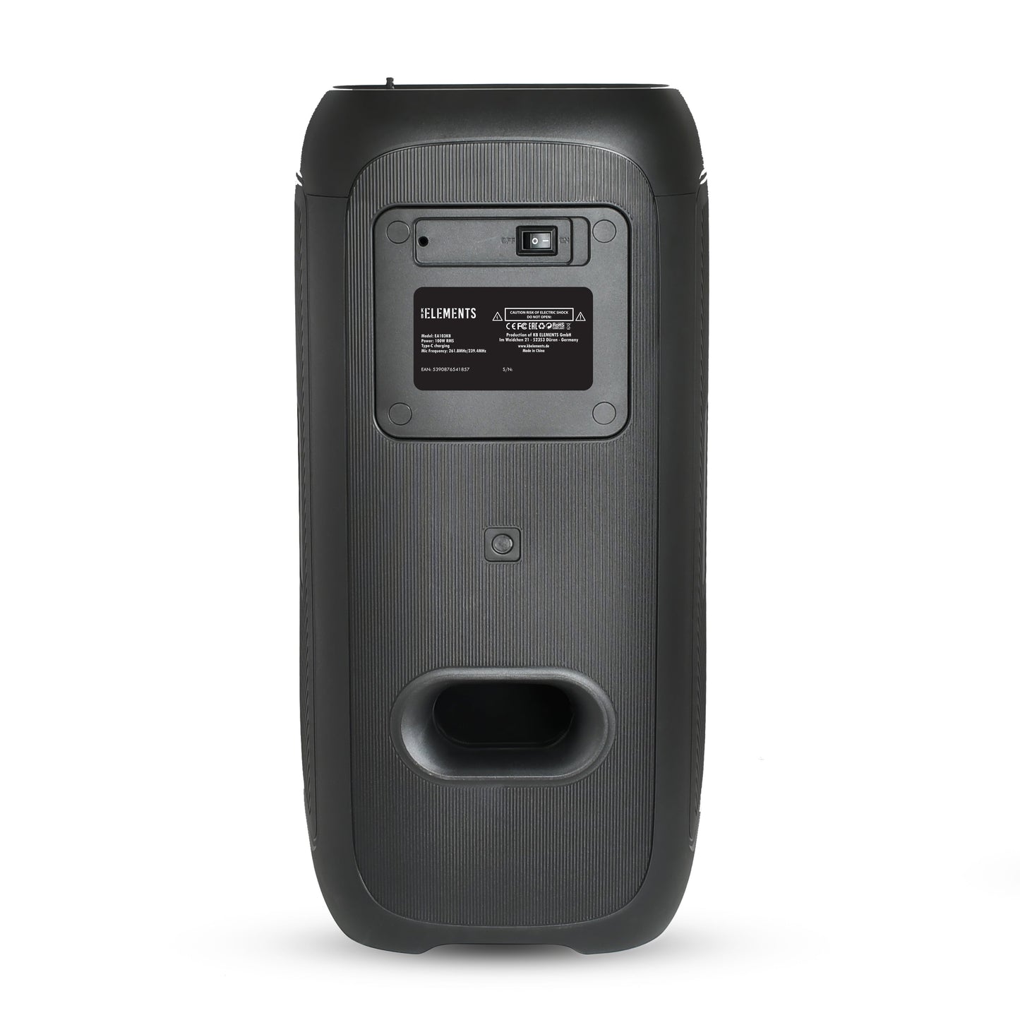 KB ELEMENTS ELITE Karaoke Speaker with Dual 6" Subwoofers & 2 Wireless VHF Microphones (EA103KW / EA103KB)