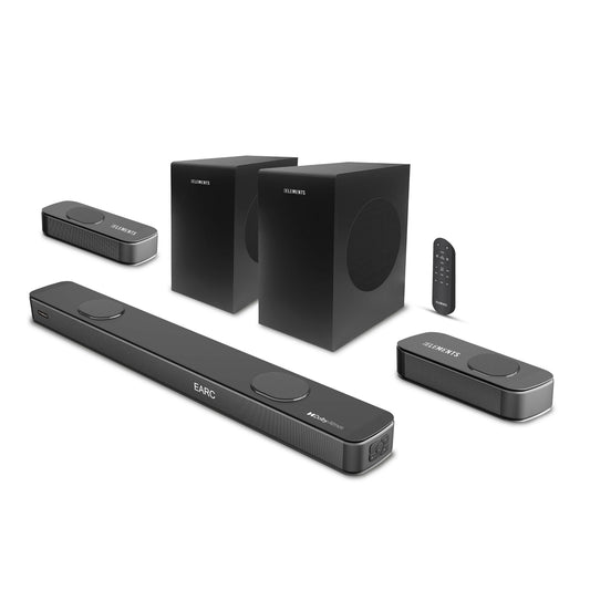 KB ELEMENTS 5.2.4 Channels Wireless Home Theater System – 530W RMS, Dual Subwoofer, Dolby Atmos®(EA408WS)