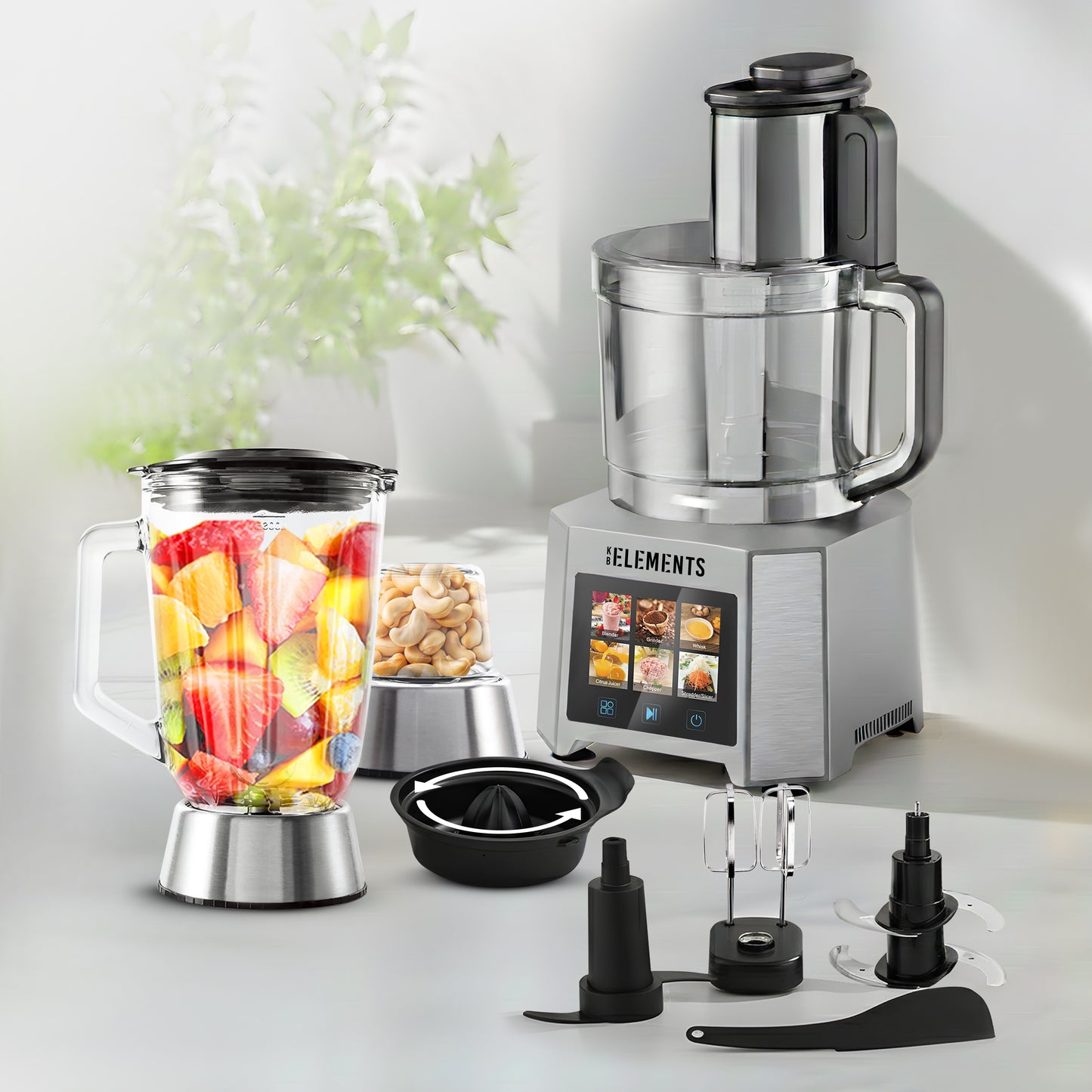 KB ELEMENTS 3L Multifunction Food Processor "WonderChef" –  1000W (ELK305FP)