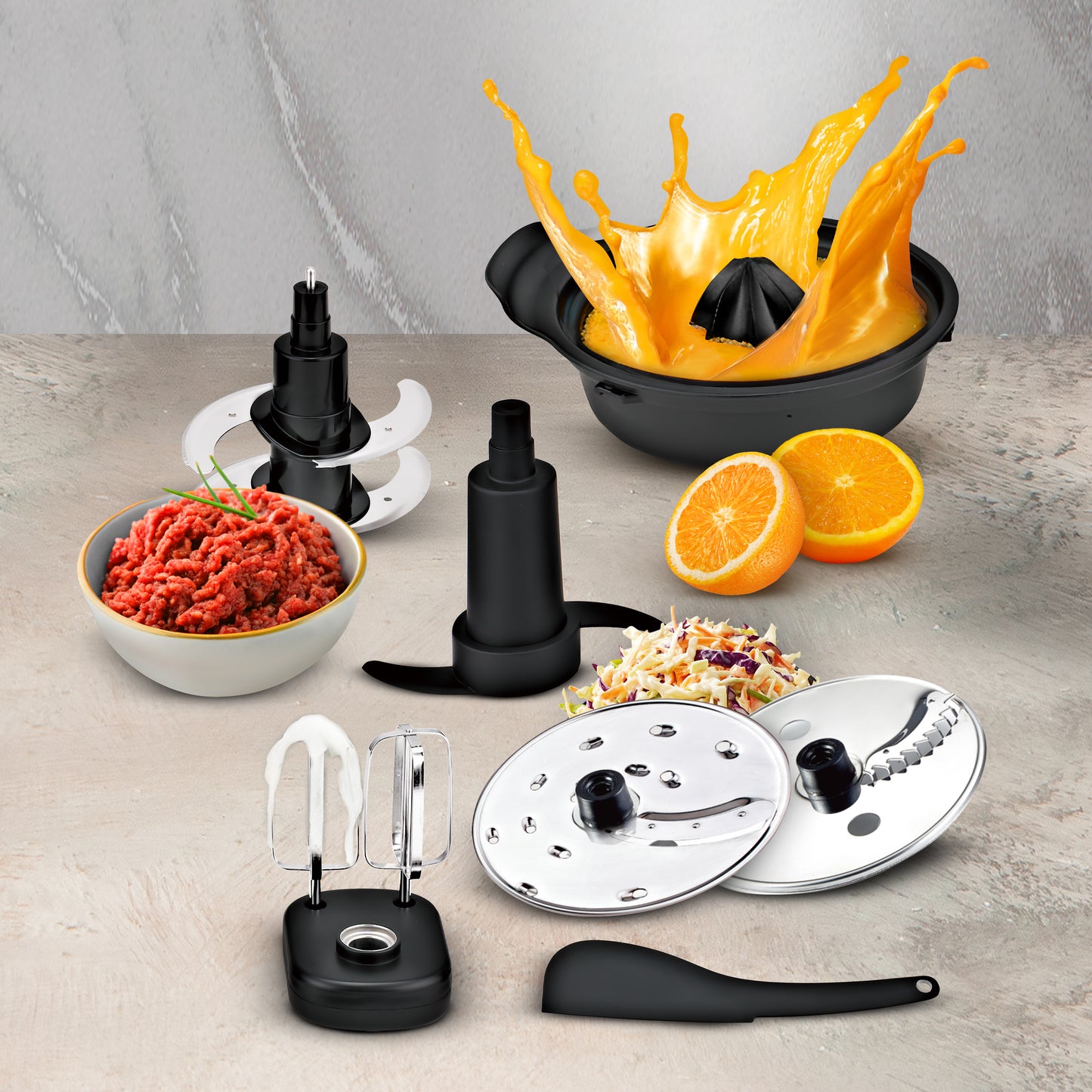 KB ELEMENTS 3L Multifunction Food Processor "WonderChef" –  1000W (ELK305FP)