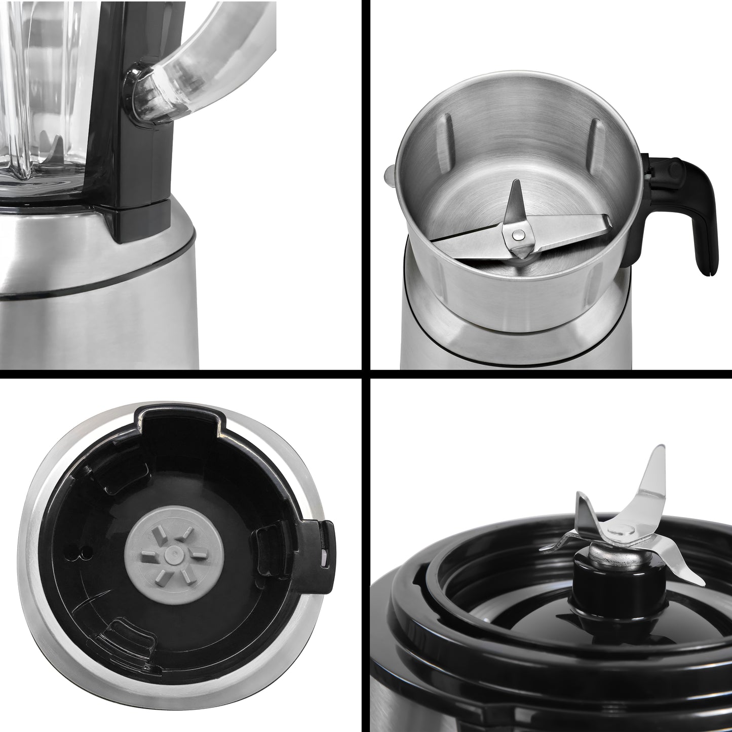 KB ELEMENTS 2-in-1 Electric Blender "Blendora" – Glass & Stainless Steel, 600W (ELK303G)