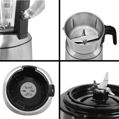 KB ELEMENTS 2-in-1 Electric Blender "Blendora" – Glass & Stainless Steel, 600W (ELK303G)