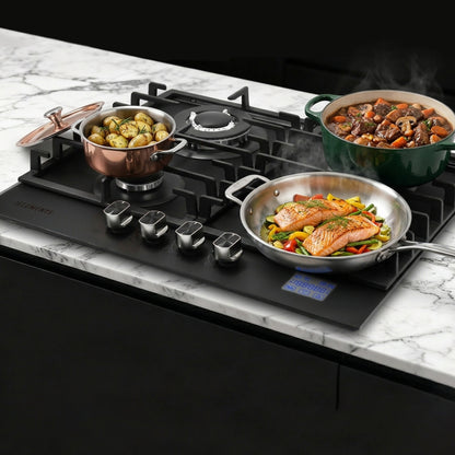 KB ELEMENTS Built-In Gas Cooktop 60cm – 4 Burners with Digital Touch & Safety System (ELK60GH1)