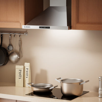 KB ELEMENTS Premium Pyramid Kitchen Hood 60cm – 650 m³/h Touch & Gesture Control Cooker Hood (ELK60PR1 / ELK60PR2)