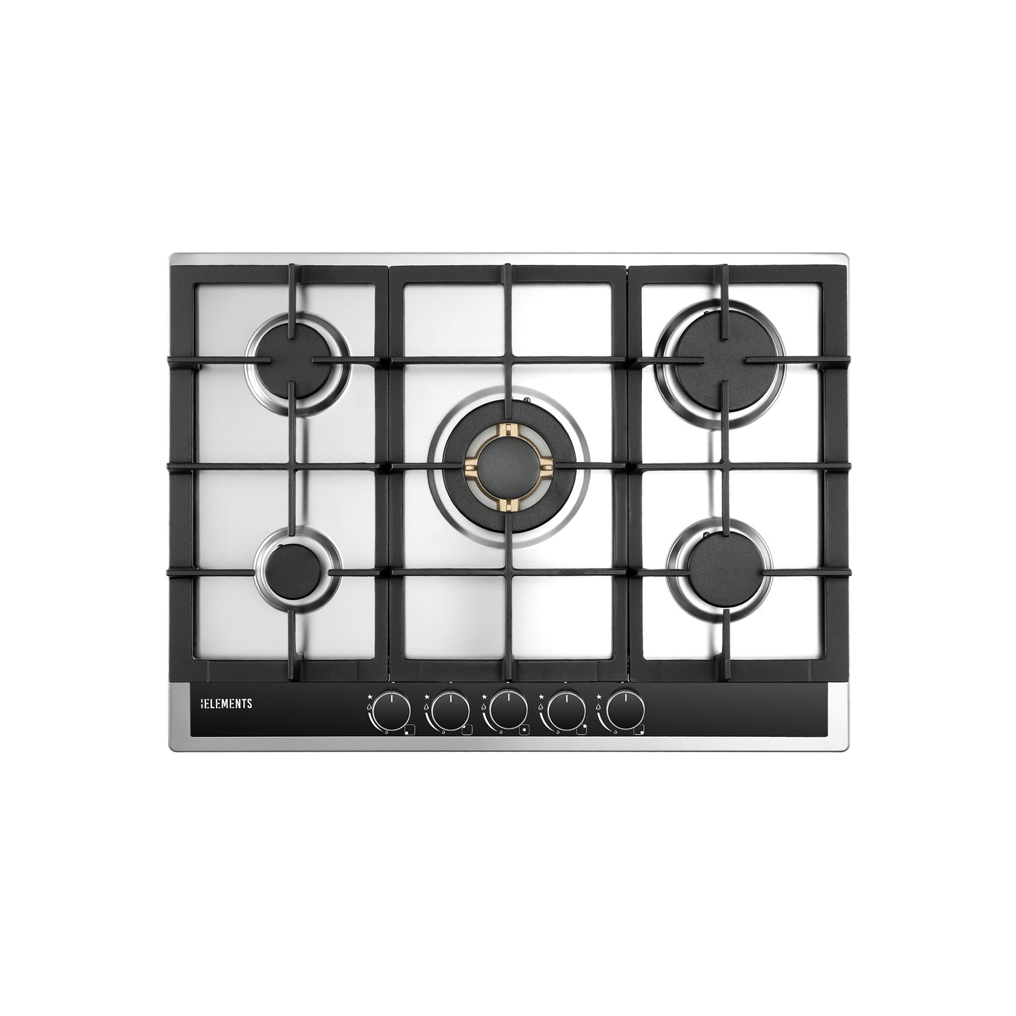 KB ELEMENTS Built-In Gas Cooktop 68cm – 5 SABAF® Burners with Flame Failure Safety Device (ELK70GH1-S)