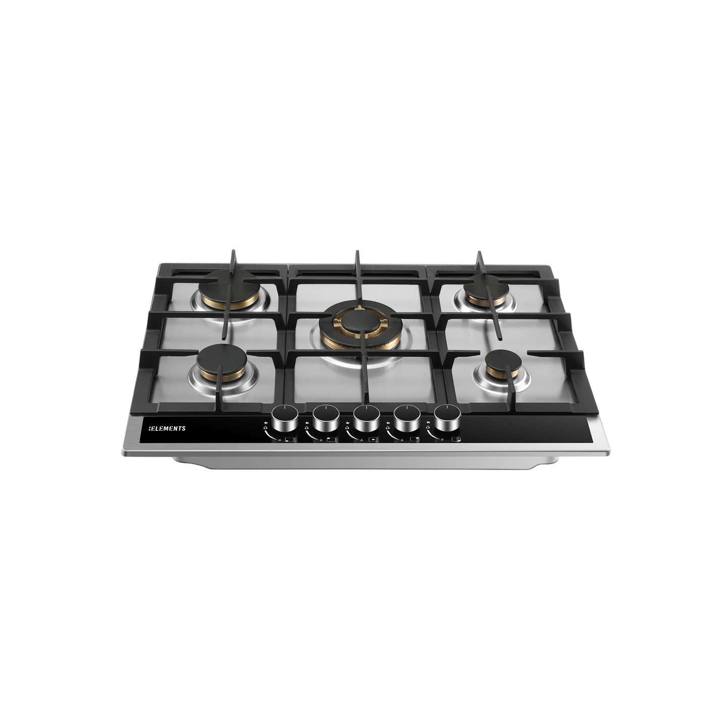 KB ELEMENTS Built-In Gas Cooktop 68cm – 5 SABAF® Burners with Flame Failure Safety Device (ELK70GH1-S)