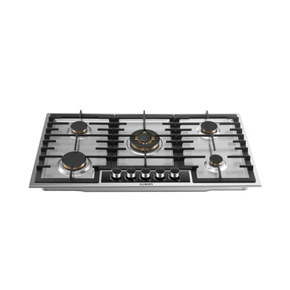KB ELEMENTS Built-In Gas Cooktop 90cm – 5 SABAF® Burners with Flame Failure Safety Device (ELK90GH1-S)
