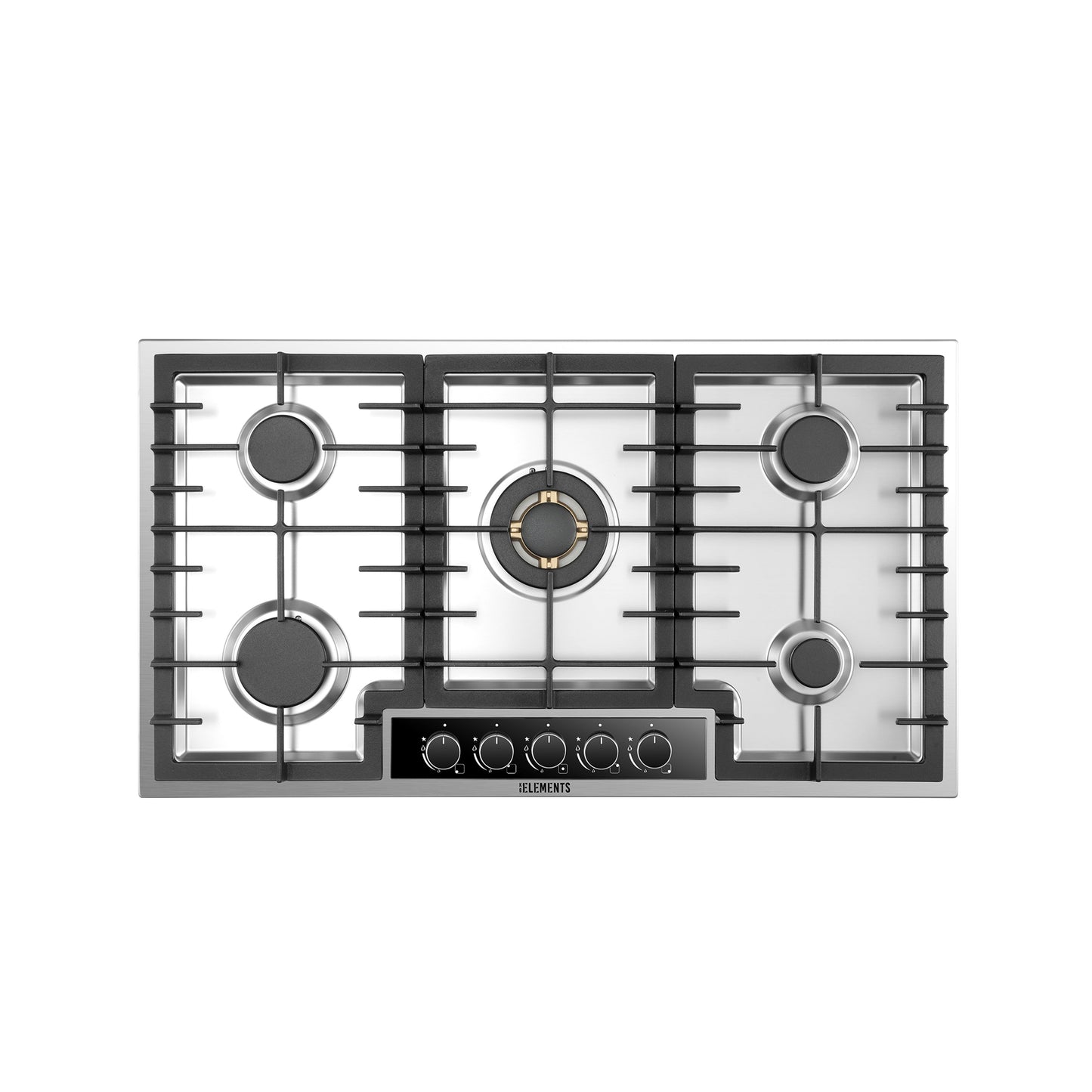 KB ELEMENTS Built-In Gas Cooktop 90cm – 5 SABAF® Burners with Flame Failure Safety Device (ELK90GH1-S)