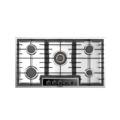 KB ELEMENTS Built-In Gas Cooktop 90cm – 5 SABAF® Burners with Flame Failure Safety Device (ELK90GH1-S)