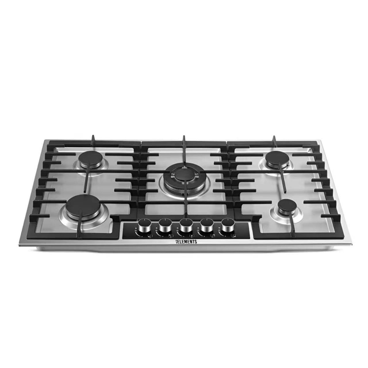 KB ELEMENTS Built-In Gas Cooktop 90cm – 5 SABAF® Burners with Flame Failure Safety Device (ELK90GH1-S)