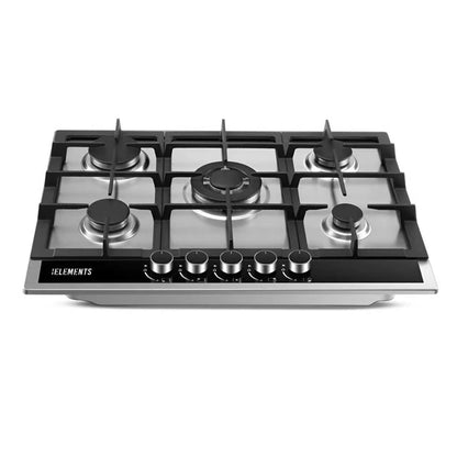 KB ELEMENTS Built-In Gas Cooktop 68cm – 5 SABAF® Burners with Flame Failure Safety Device (ELK70GH1-S)