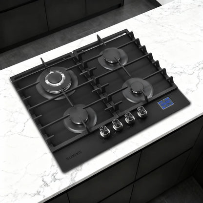 KB ELEMENTS Built-In Gas Cooktop 60cm – 4 Burners with Digital Touch & Safety System (ELK60GH1)