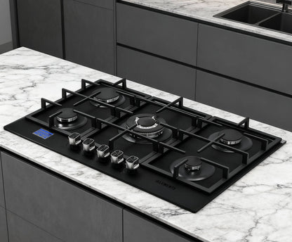 KB ELEMENTS Built-In Gas Cooktop 76cm – 5 Burners with Digital Touch & Safety System (ELK76GH1)