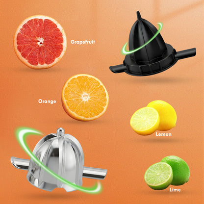 KB ELEMENTS “Squeezy” Electric Citrus Juicer 300W – Stainless Steel, Easy Press (ELK301J)