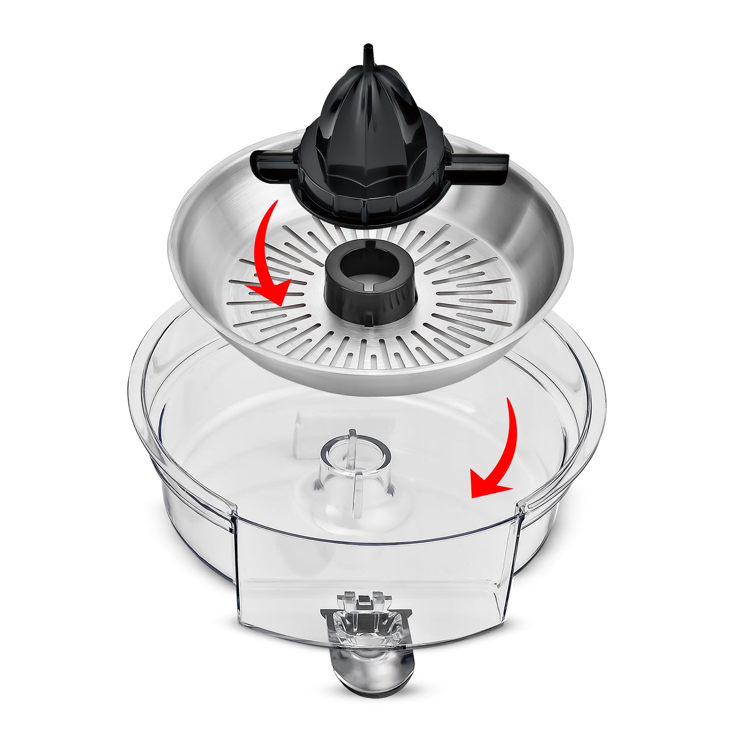 KB ELEMENTS “Squeezy” Electric Citrus Juicer 300W – Stainless Steel, Easy Press (ELK301J)