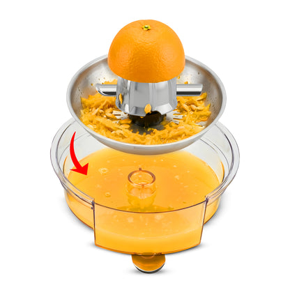 KB ELEMENTS “Squeezy” Electric Citrus Juicer 300W – Stainless Steel, Easy Press (ELK301J)